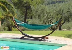 Toile De Hamac En Coton Avec Barres D’écartement 135 X 200 Cm - Merida 6 Toile De Hamac En Coton Avec Barres D’écartement 135 X 200 Cm - Merida -Solid || Mikado || Hevea Soldes Boutique toile hamac coton merida bleu petrole