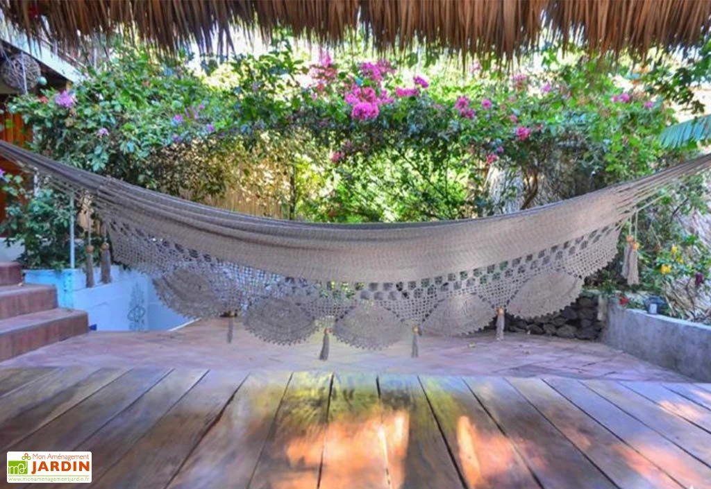 Hamac En Coton Tissé à La Main 2 X 2,37 M - Mombacho XL 1 Hamac En Coton Tissé à La Main 2 X 2,37 M - Mombacho XL