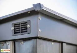 Armoire De Jardin En Acier Galvanisé 195 X 120 Cm 5 Armoire De Jardin En Acier Galvanisé 195 X 120 Cm -Solid || Mikado || Hevea Soldes Boutique ventilation armoire jardin acier galvanise